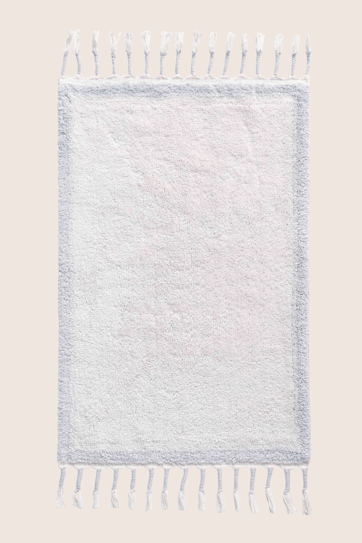 Root Tekli Banyo Paspası %100 Pamuk 60x100 cm Buz Mavi