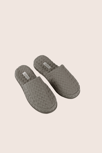 Aura Waffle Terlik Gri