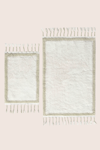 Root 2’li Takım Banyo Paspası Bambu 40x60+60x90 cm Mint