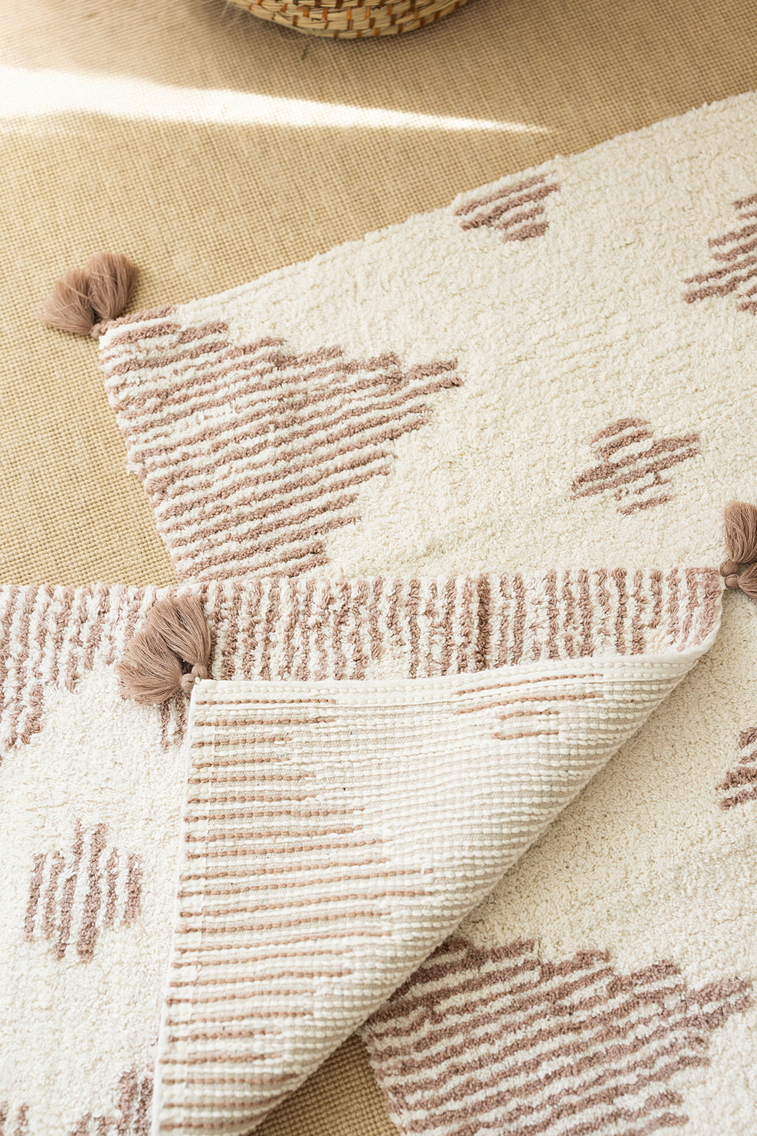 Mistic 2 Piece Bath Mat Set 100% Cotton 40x60 + 60x90 Brown