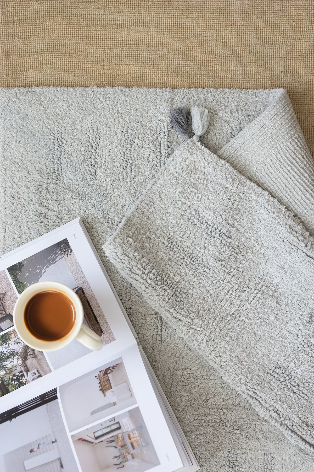 Togo Tekli Banyo Paspası %100 Pamuk 70x110 Gri