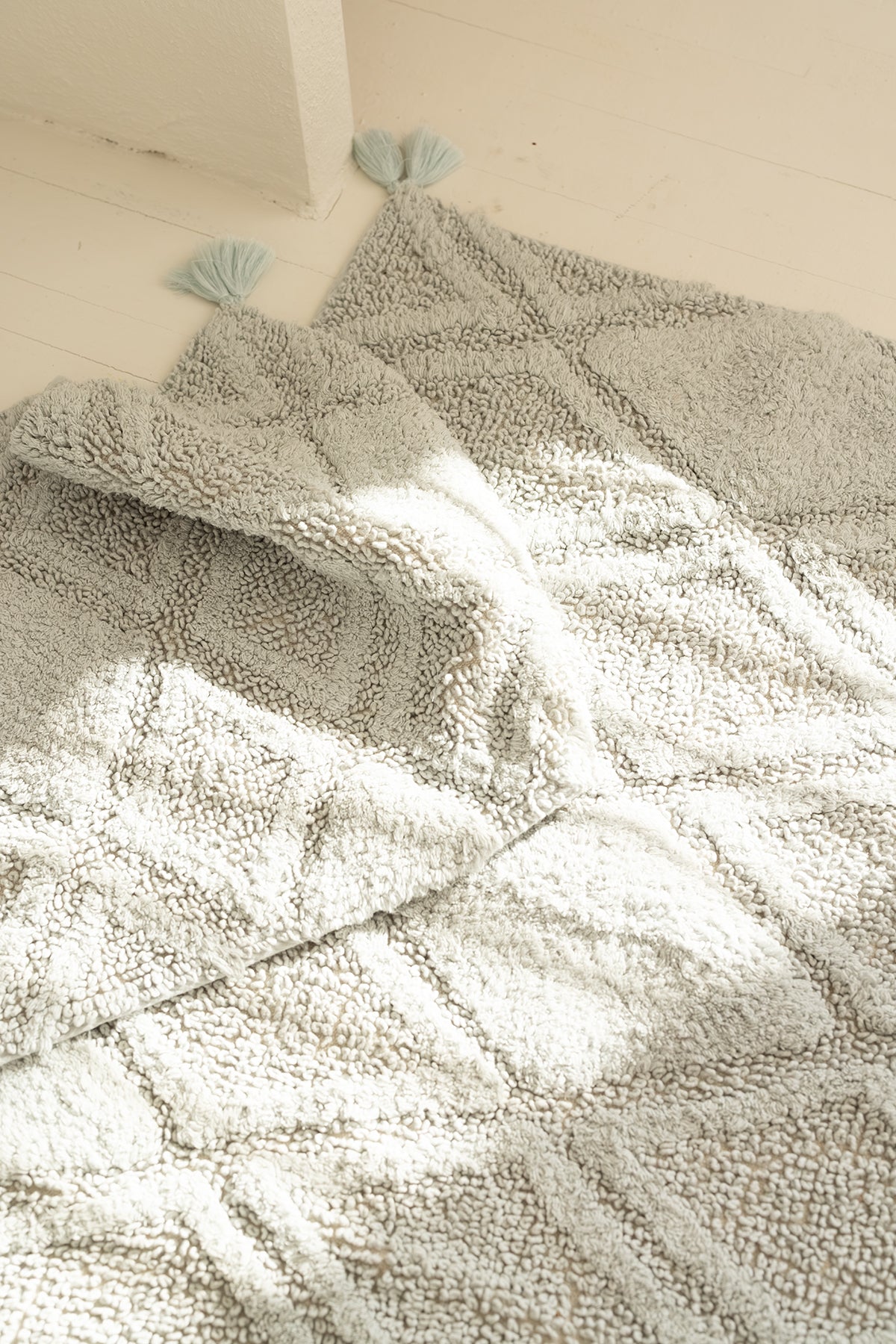 Maxi 2’li Takım Banyo Paspası %100 Pamuk 40x60 + 60x90 Yeşil