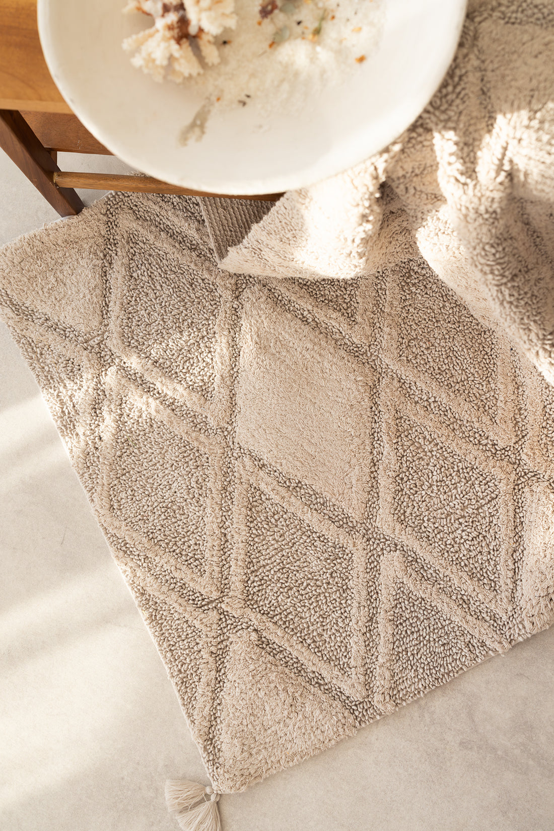 Maxi Tekli Banyo Paspası %100 Pamuk 70x110 Gri