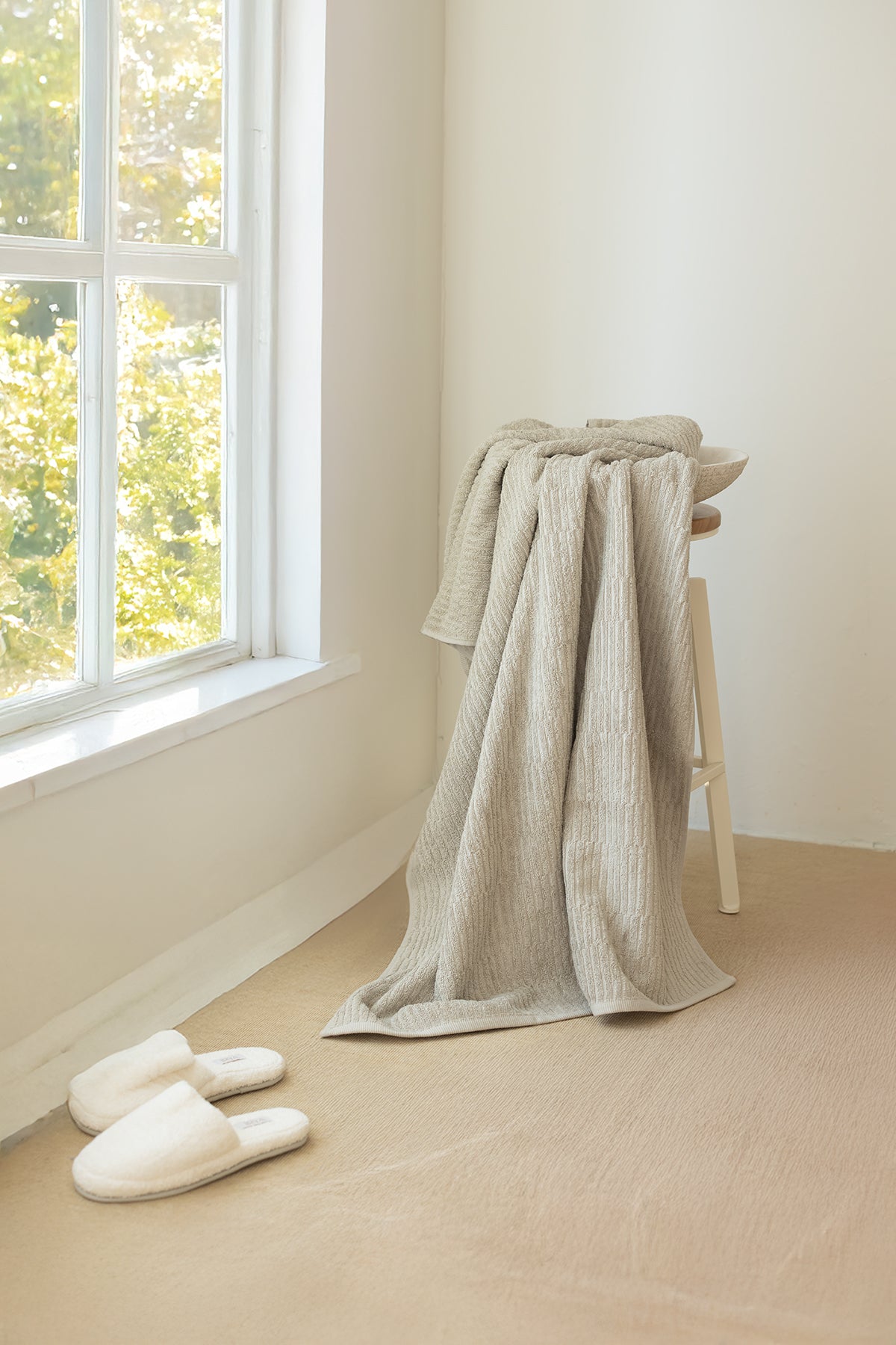 Earth Büyük Banyo Havlusu 90x150 cm Yeşil