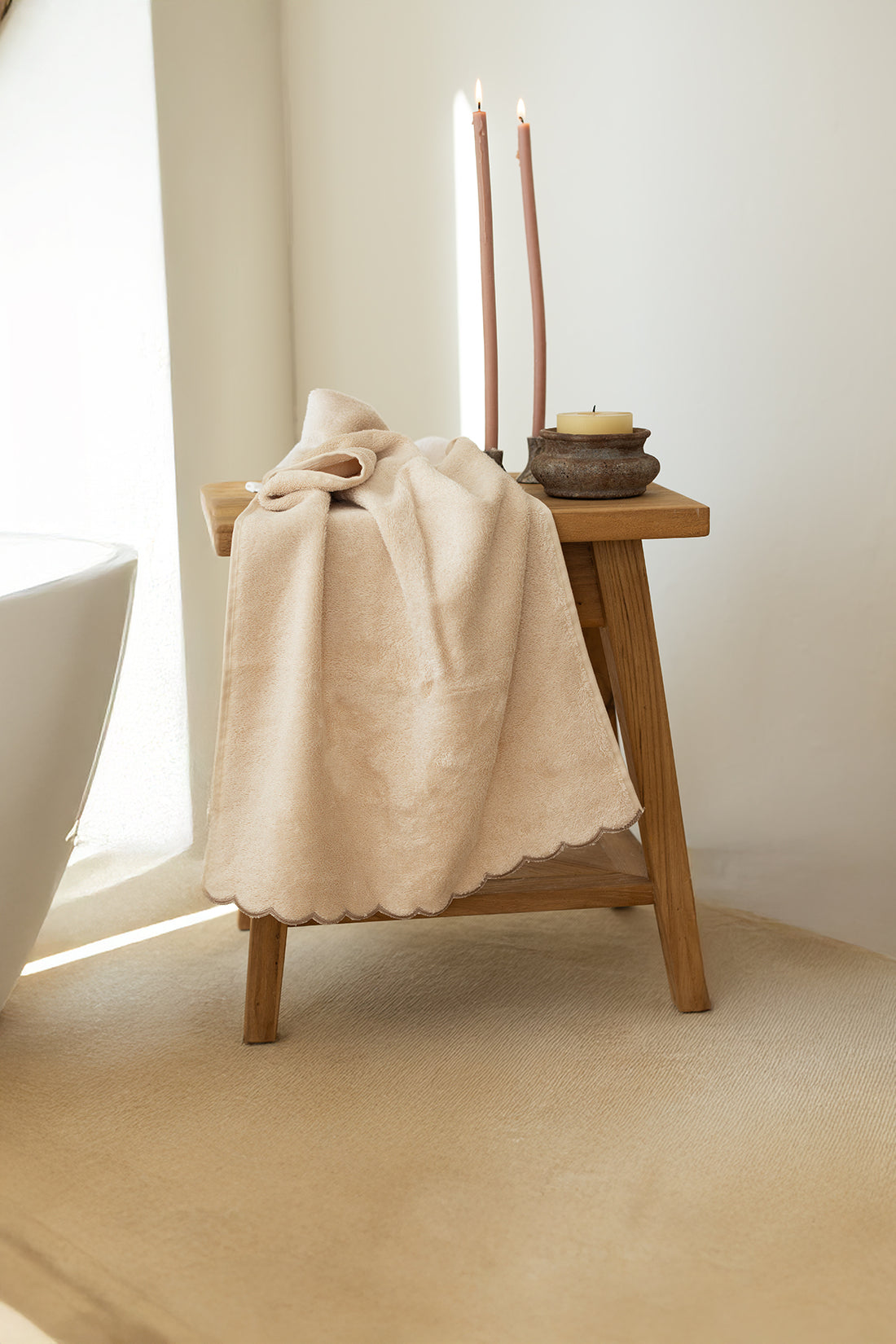 Lindy Bambu El Havlusu 50x90 cm Krem