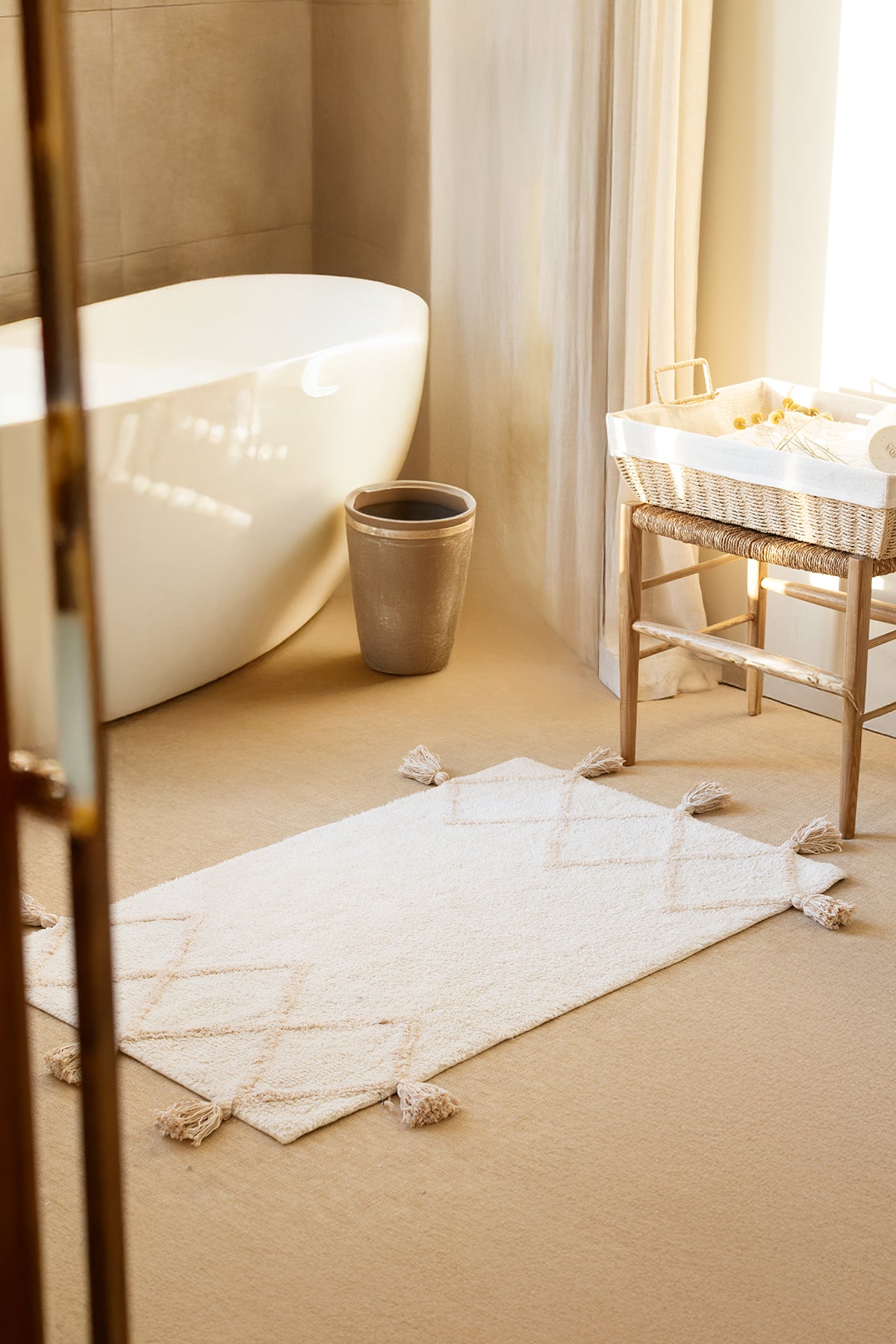 Agnes Banyo Paspası Krem 70x110 cm