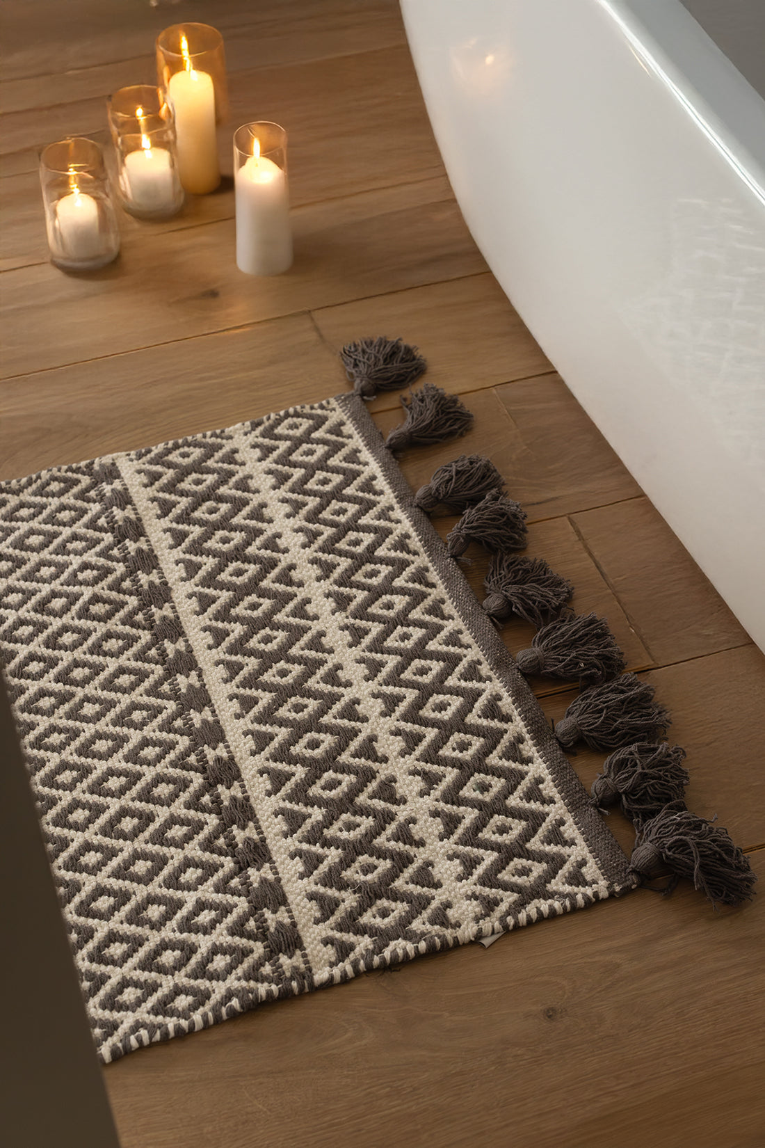 King Single Bath Mat 100% Cotton 60x90 Anthracite