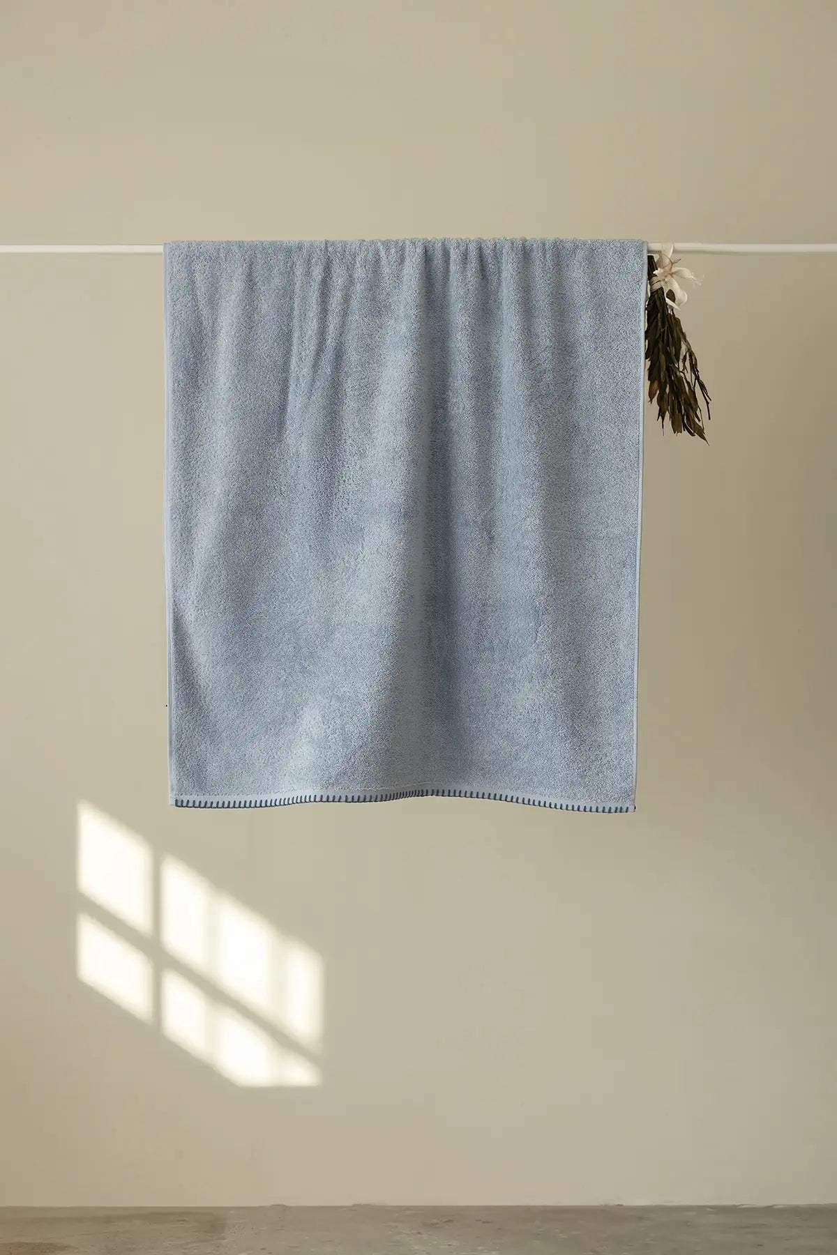 Shadow %100 Pamuk Banyo Havlusu 70x140 cm Misty Blue