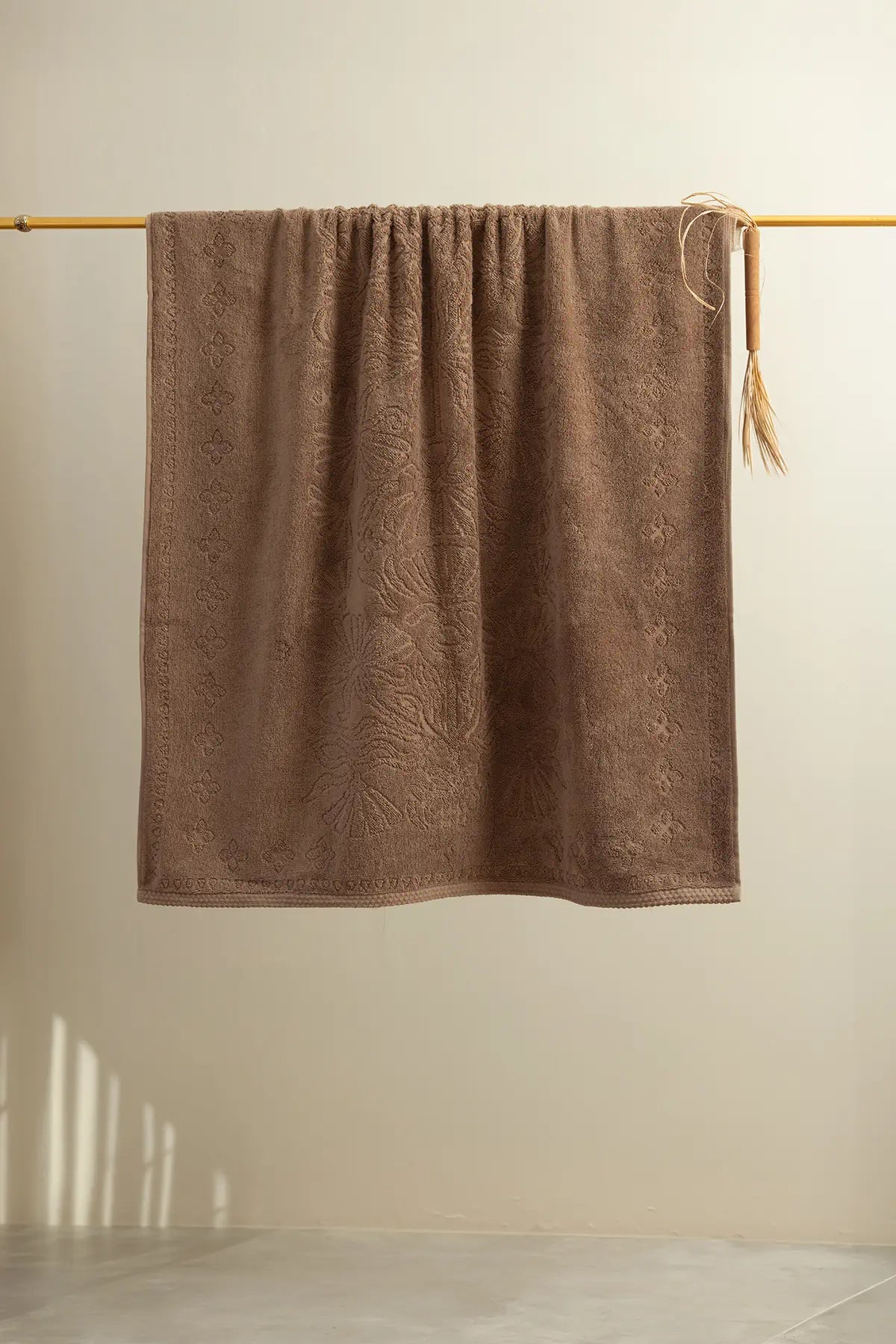 Liana 100% Cotton Towel Earth Brown 50x90 cm