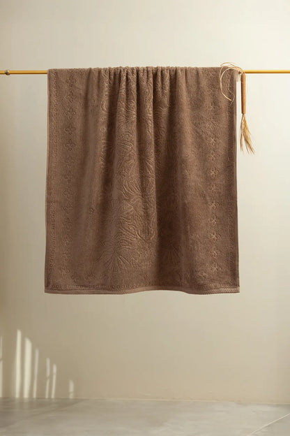 Liana 100% Cotton Towel Earth Brown 50x90 cm