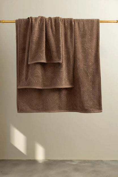 Liana 100% Cotton Towel Earth Brown 50x90 cm