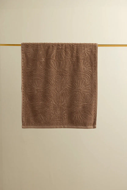 Liana 100% Cotton Towel Earth Brown 50x90 cm