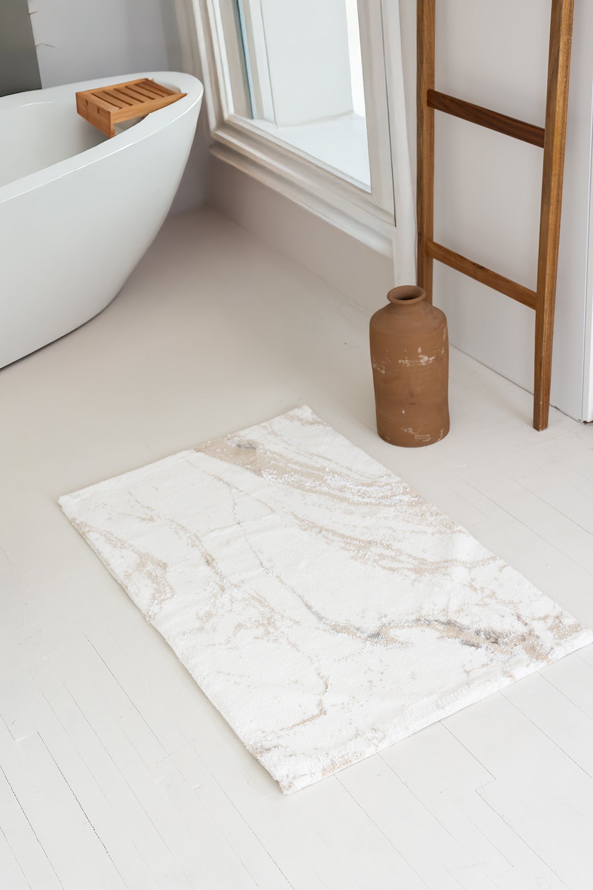 Marmera Tekli Banyo Paspası 60x100 Bej