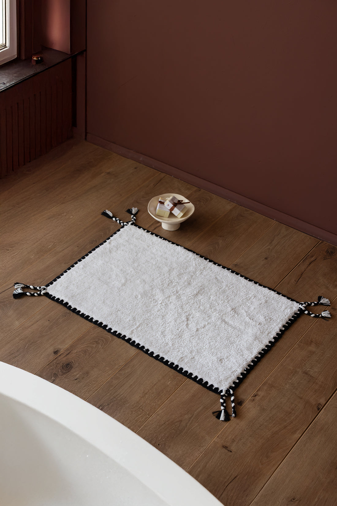 Vina Tekli Banyo Paspası Bambu 50x80 cm Ekru