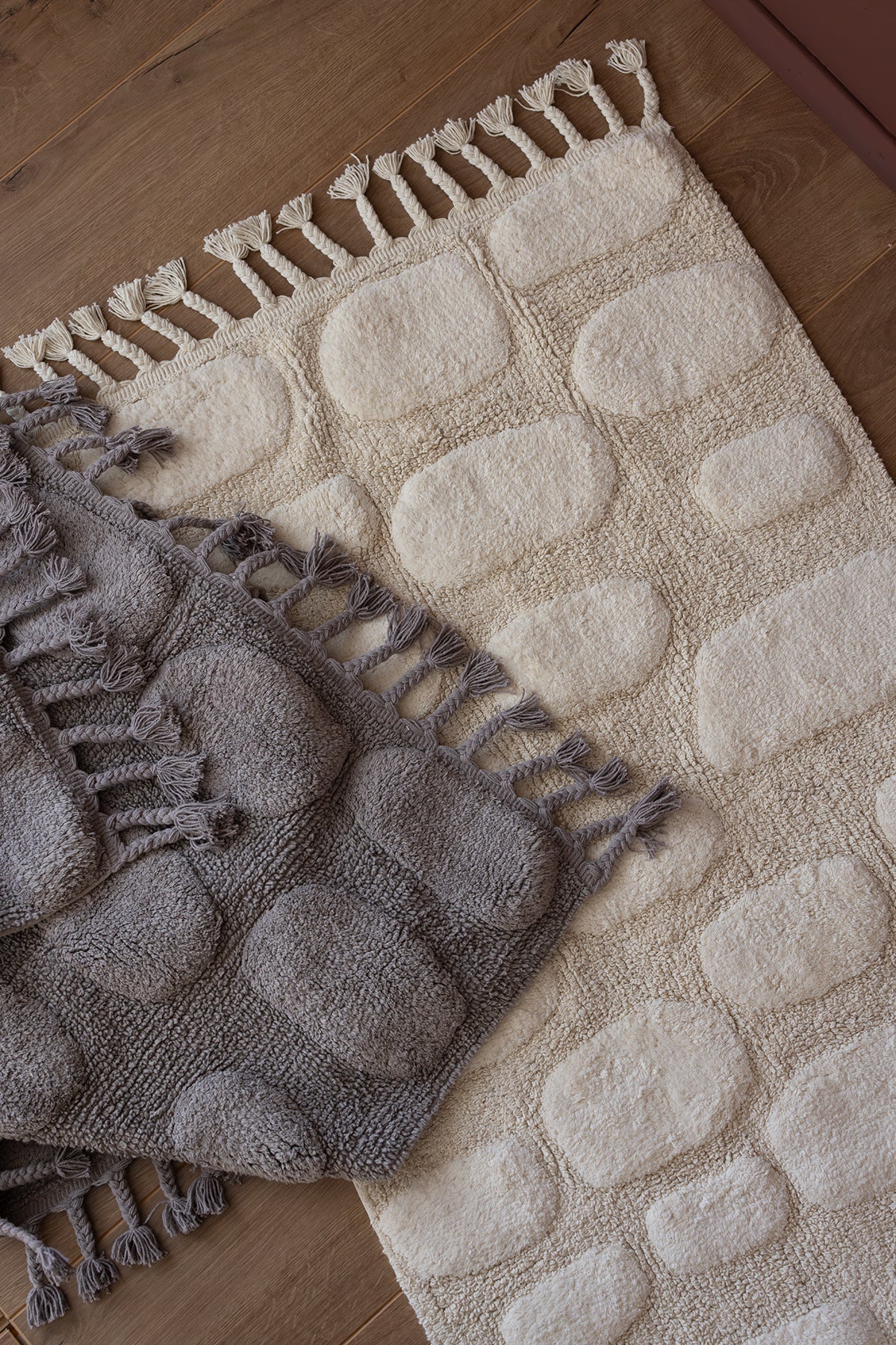 Wall Tekli Banyo Paspası %100 Pamuk 70x150 cm Ekru