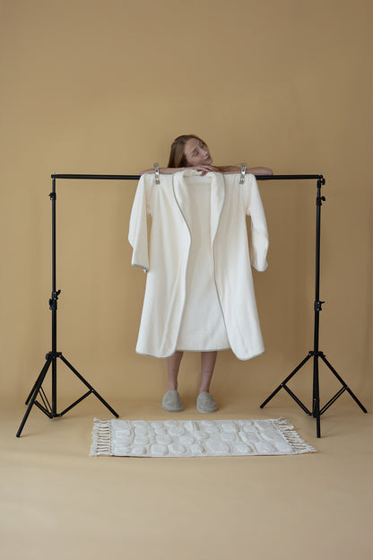 Wall Tekli Banyo Paspası %100 Pamuk 60x100 cm Ekru