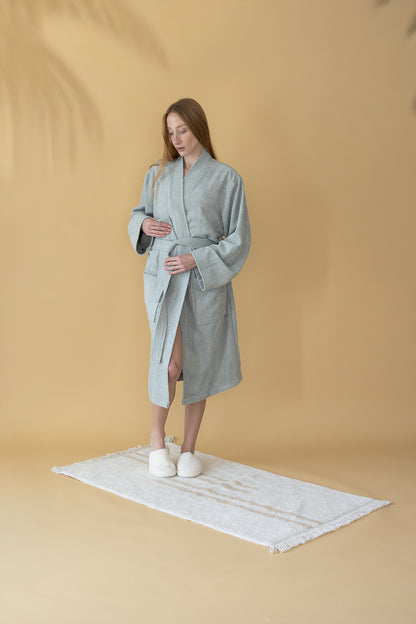 Bound Tekli Banyo Paspası %100 Pamuk 70x120 cm Beyaz