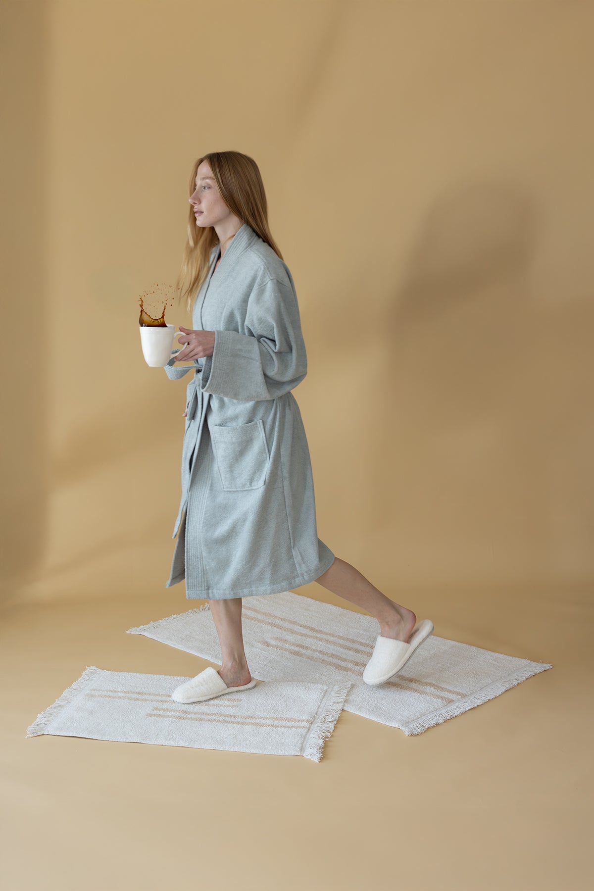 Verona Bambu  Kadın Bornoz Adaçayı