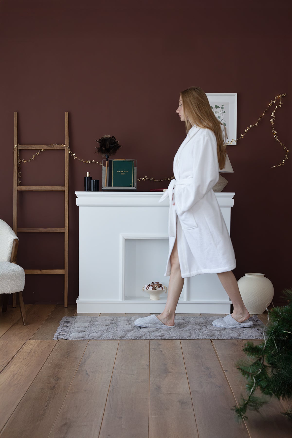 Wall Tekli Banyo Paspası %100 Pamuk 70x150 cm Gri