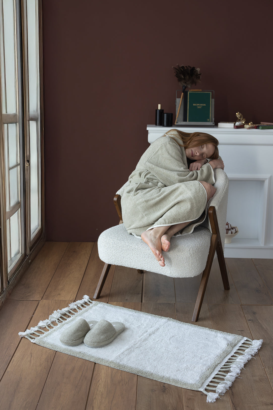 Root Tekli Banyo Paspası Bambu 60x100 cm Mint