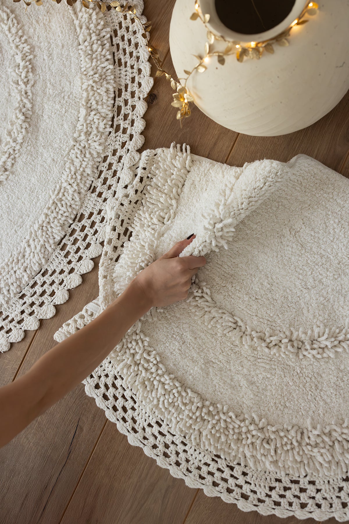 Moon Single Bath Mat 100% Cotton 50x80