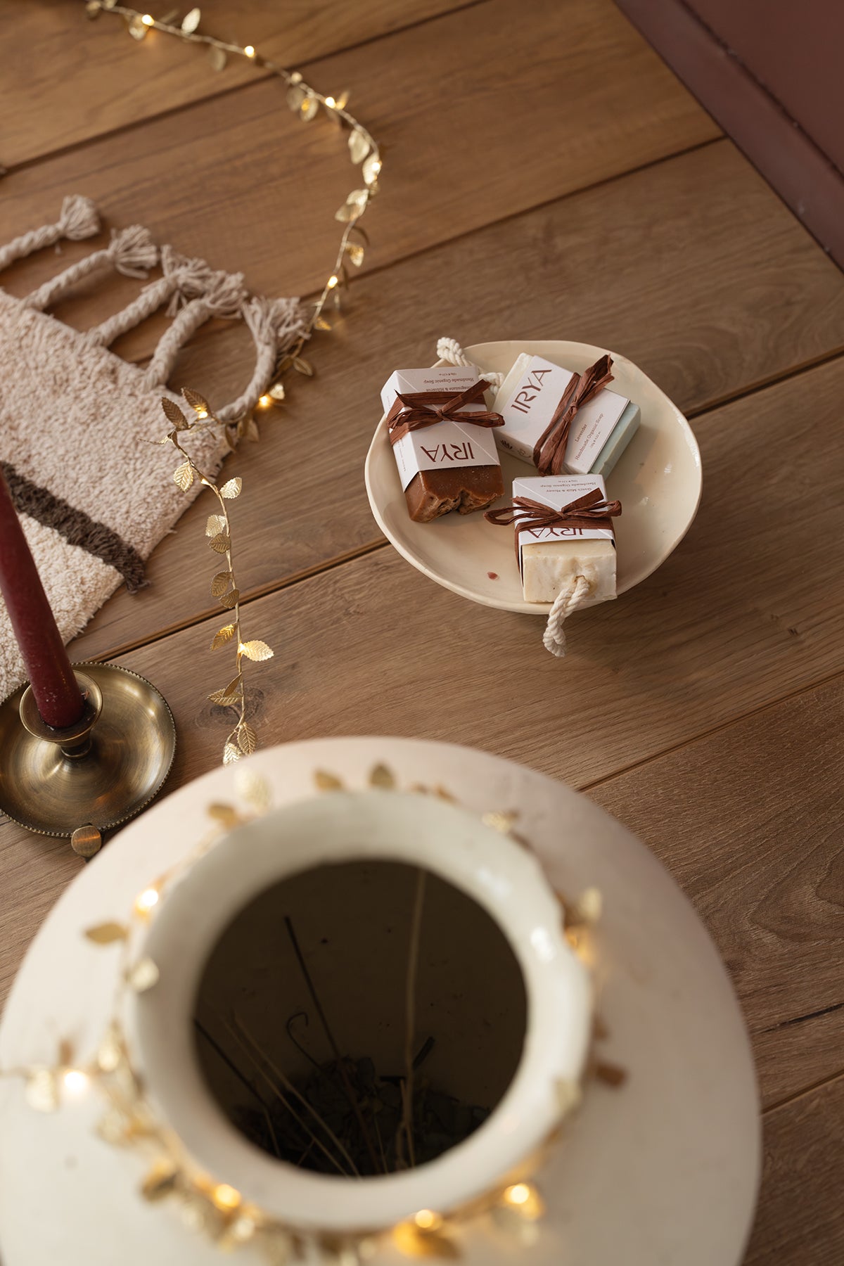 Marble Tekli Banyo Paspası %100 Pamuk 60x100 Kahverengi