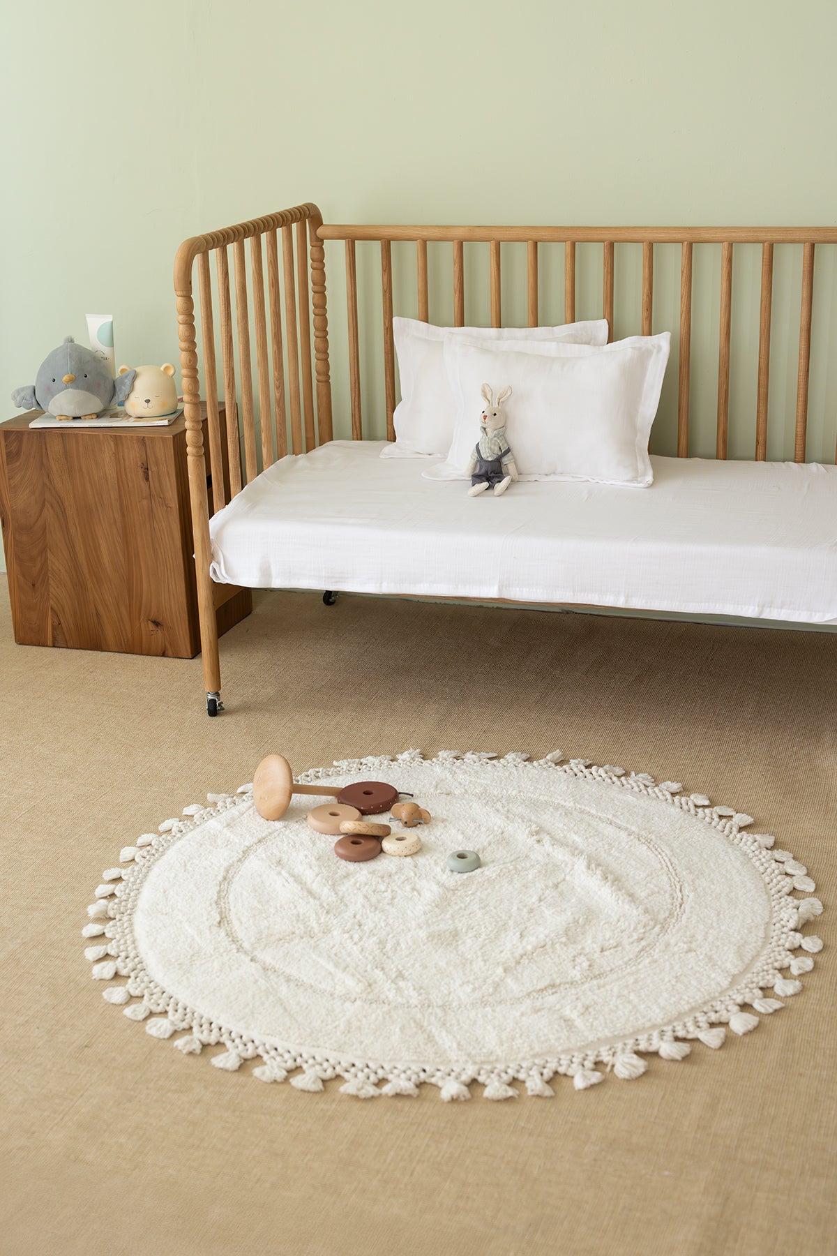 2'li Çocuk Organik Müslin Yastık Kılıfı Seti Ekru