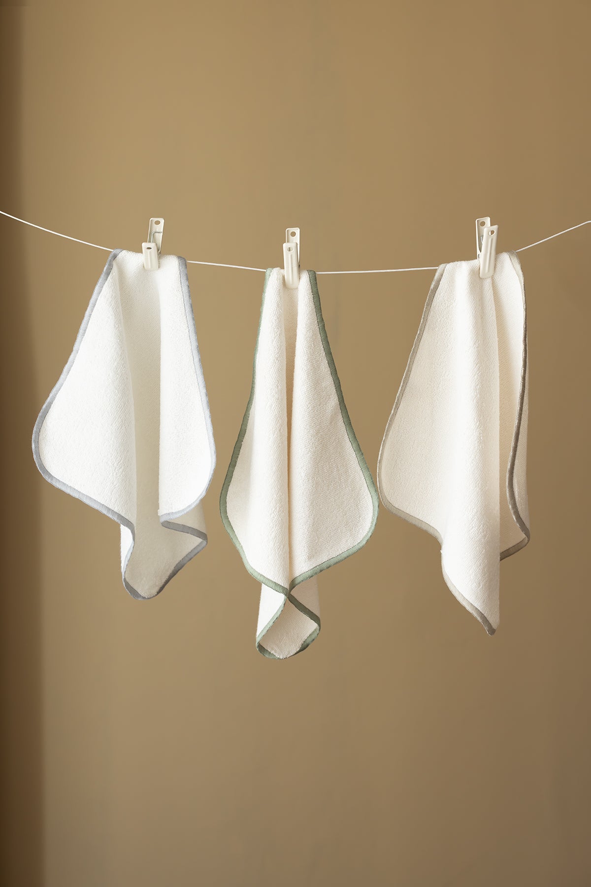 Dolce Bambu 3'lü 30X30 El havlusu Çok Renkli