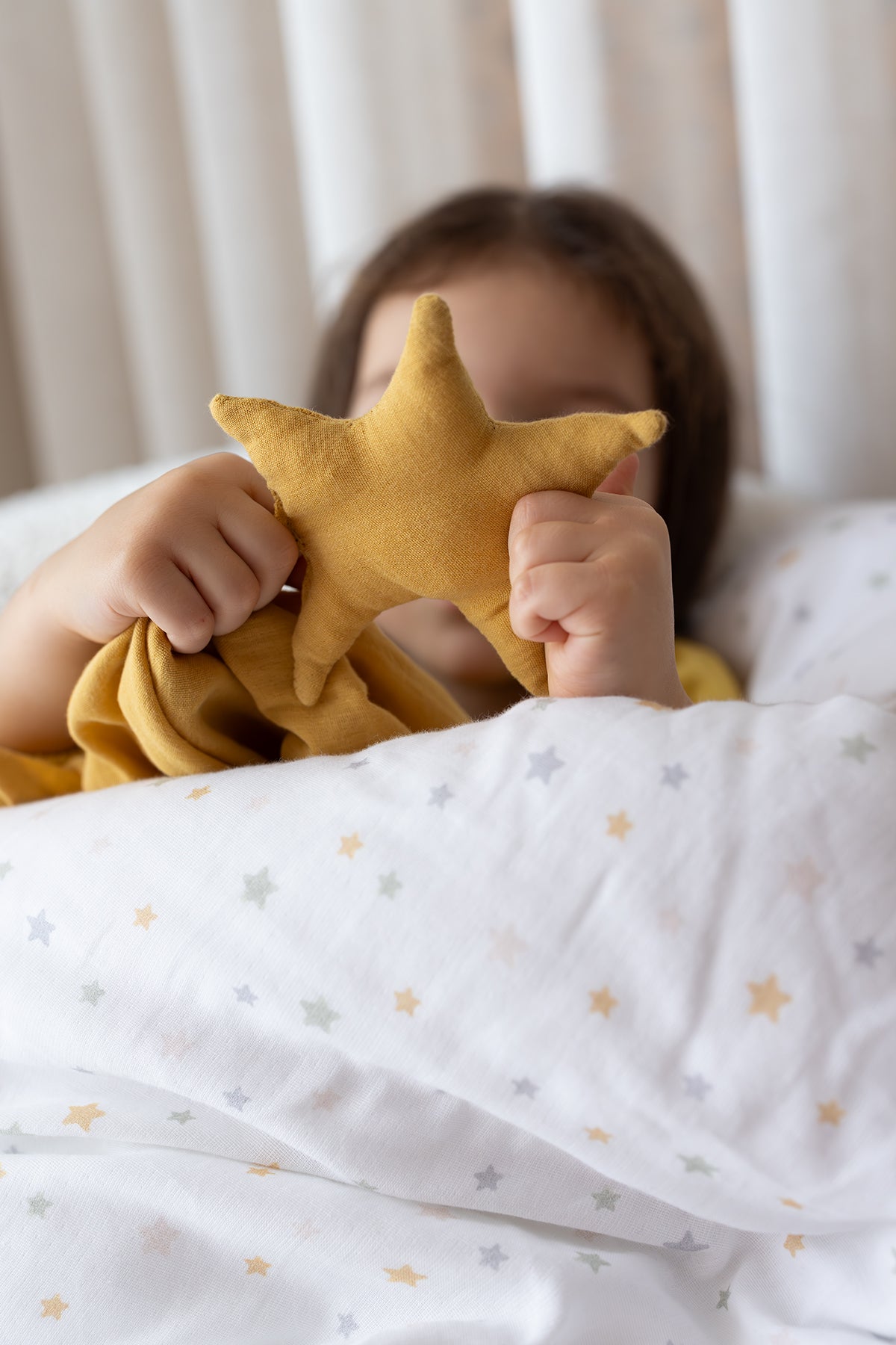 My Star Organic Cotton 2-Ply Muslin Sleep Companion Mustard