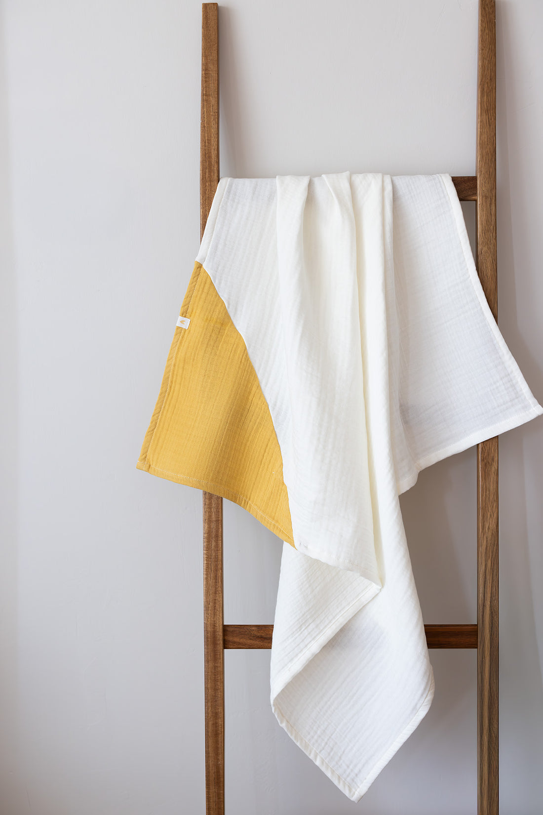 Joy of Colors Organic Cotton 4 Layer Muslin Blanket Mustard 100x100