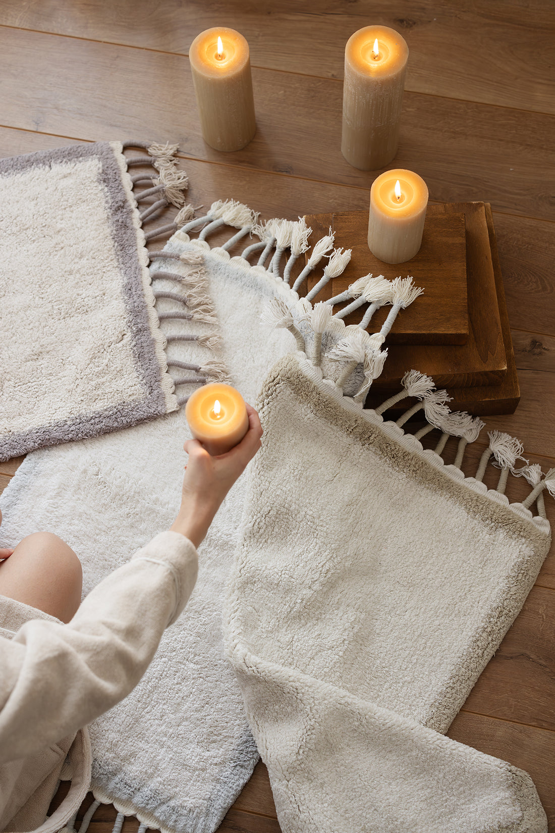 Root Tekli Banyo Paspası Bambu 50x80 cm Mint