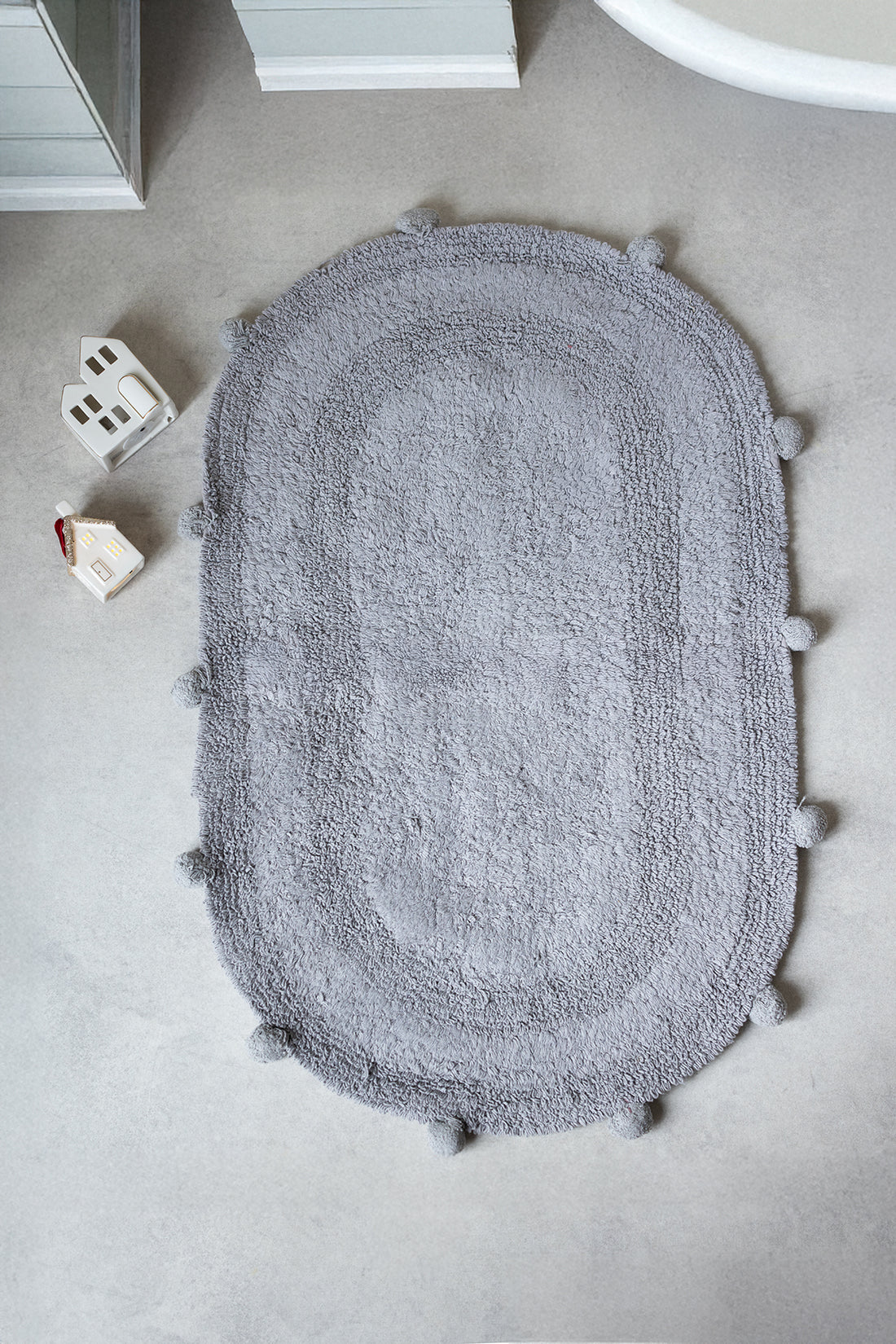 Lampetie | Eris Tekli Banyo Paspası 50x80 Gri