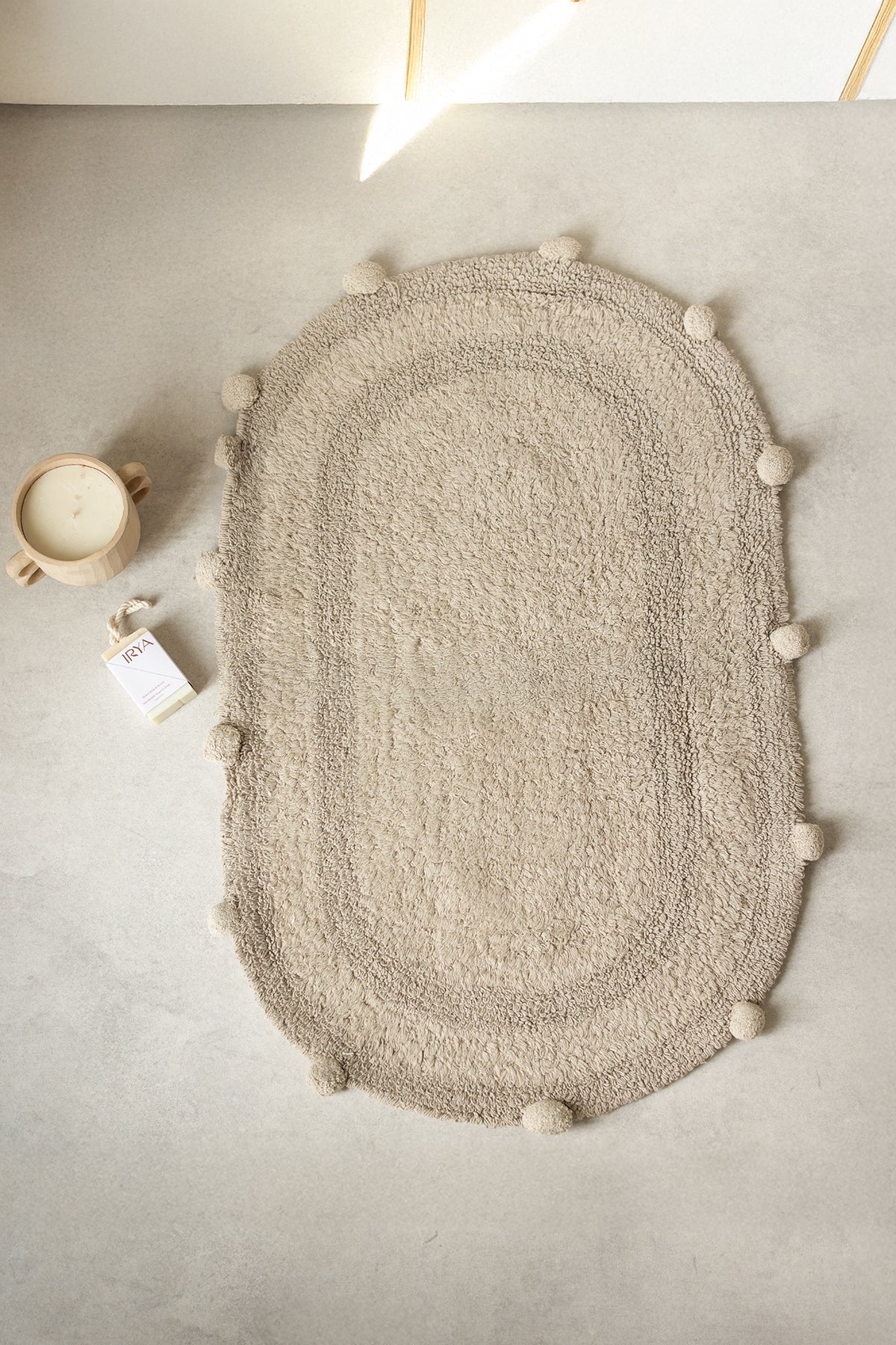 Lampetie | Eris Tekli Banyo Paspası 50x80 Kahverengi