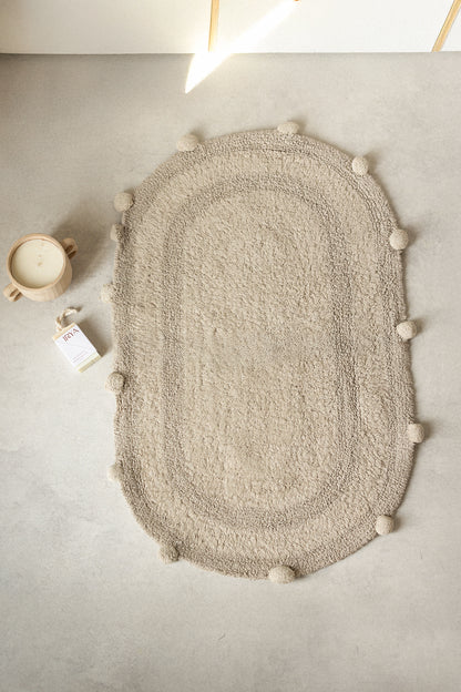 Lampetie | Eris Tekli Banyo Paspası 50x80 Kahverengi