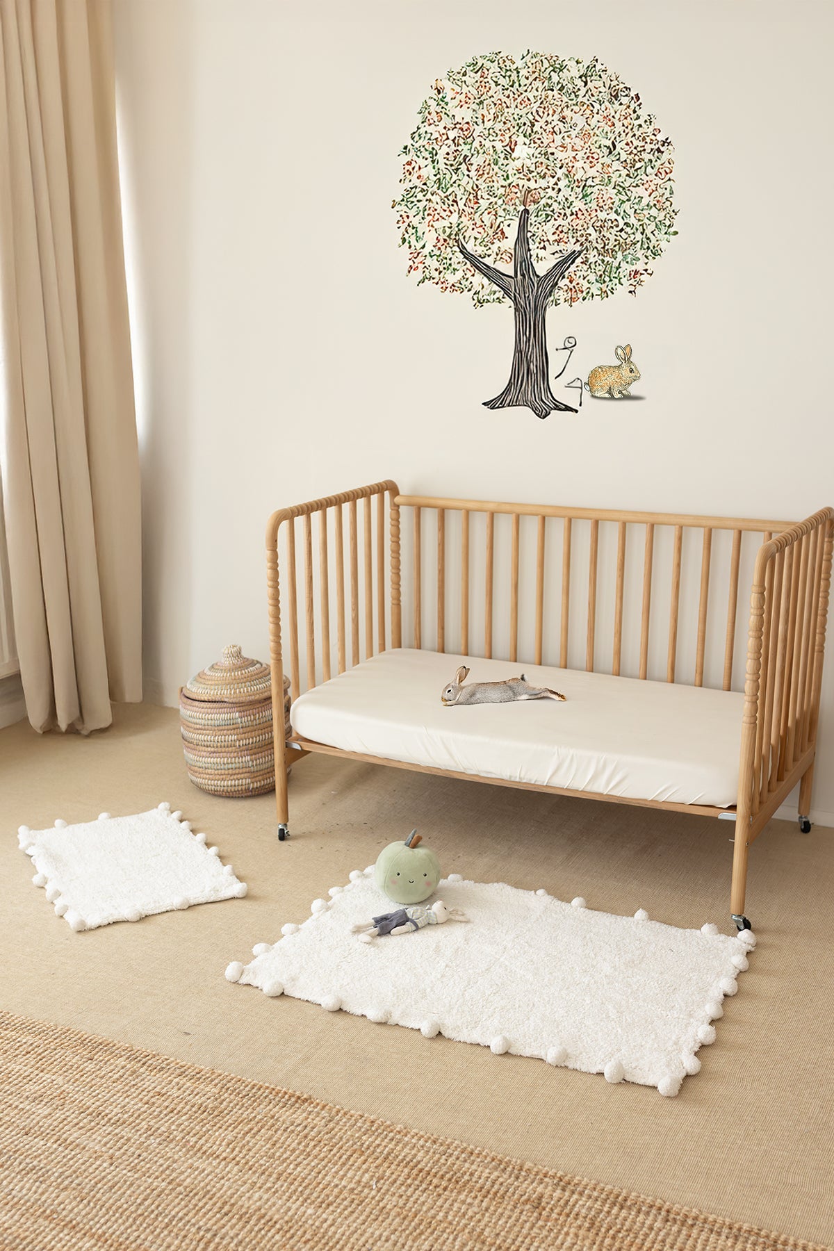 Alya 2’li Takım Banyo Paspası %100 Pamuk 40x60 + 60x90 Ekru