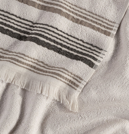 New Derin Bambu Yüz Havlusu 50x90 cm Vanilla Linen