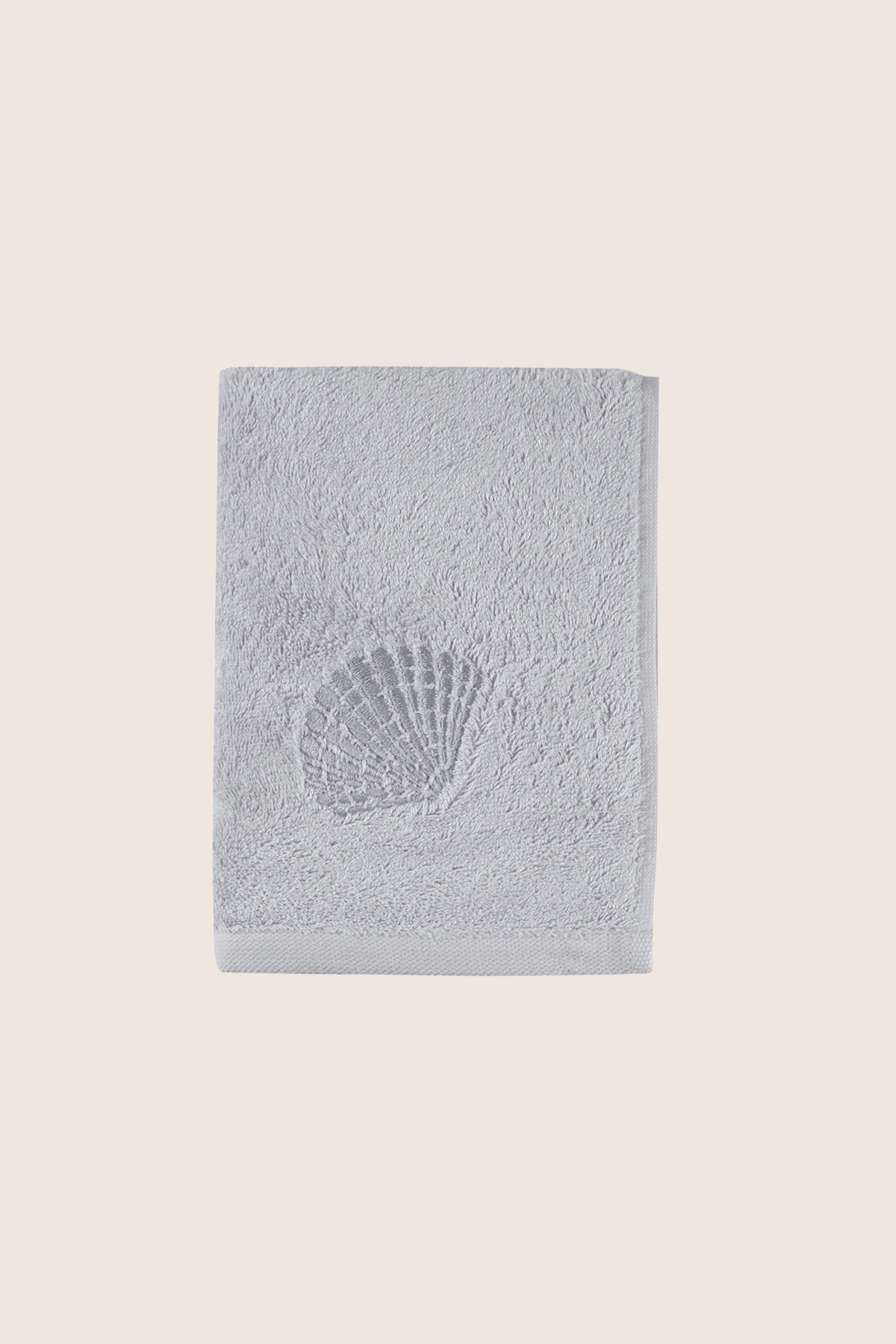 Sedef Bambu Nakışlı El Havlusu 50x90 cm Gri