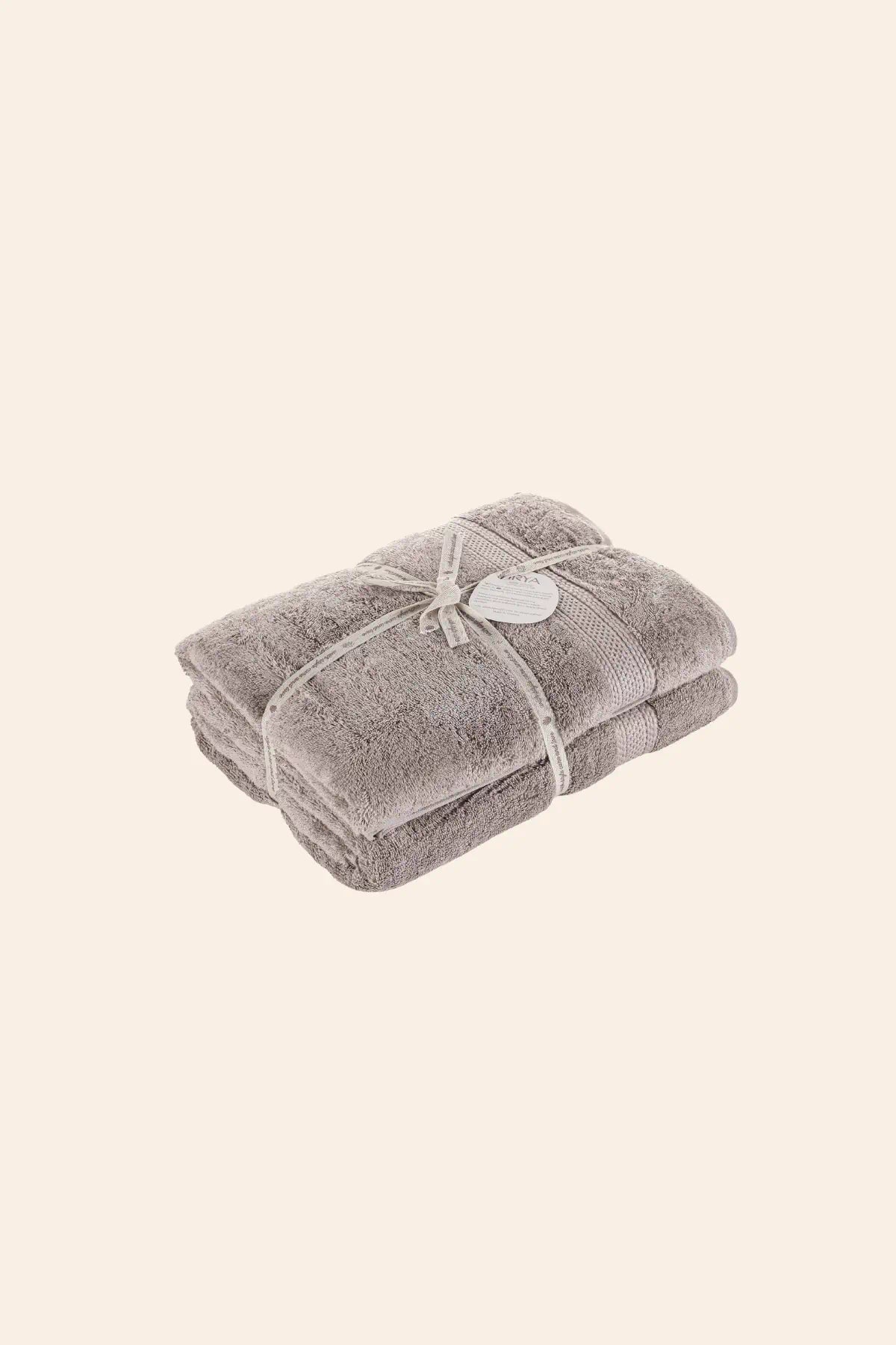 Mısır %100 Mısır Pamuğu  Havlu Seti Burnt Grey