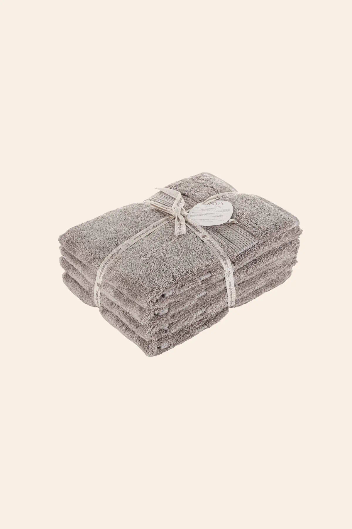 Mısır %100 Mısır Pamuğu  Havlu Seti Burnt Grey
