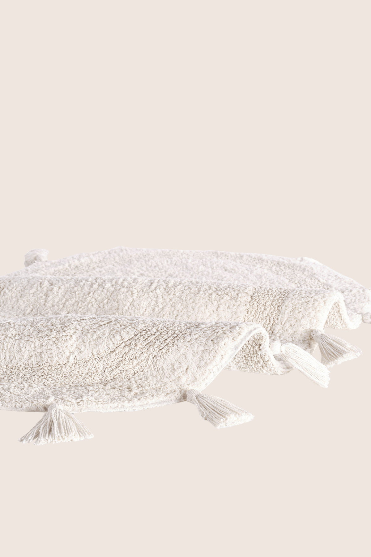 Hana 2’li Takım Banyo Paspası %100 Pamuk 40x60 + 60x90 Ekru