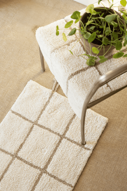 Elani Tekli Banyo Paspası %100 Pamuk 50x80 cm Bej