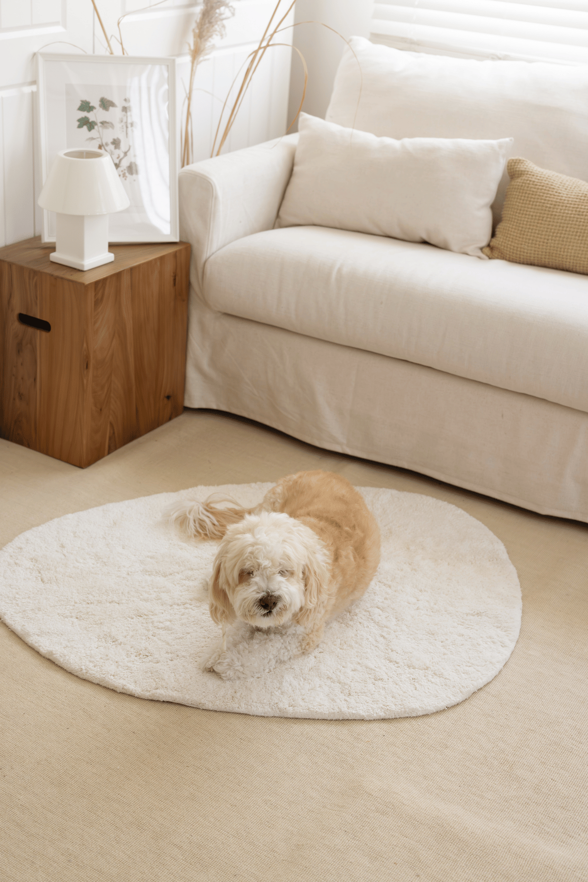 Sedef Tekli Banyo Paspası Bambu 90x110 Ekru