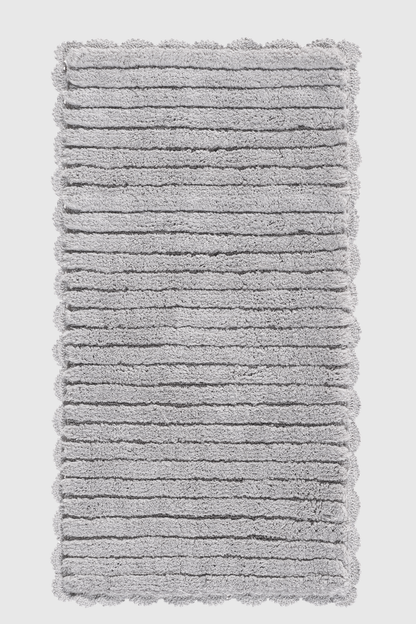 Arora Tekli %100 Pamuk Banyo Paspası 70x130 Cm Küllü Gri