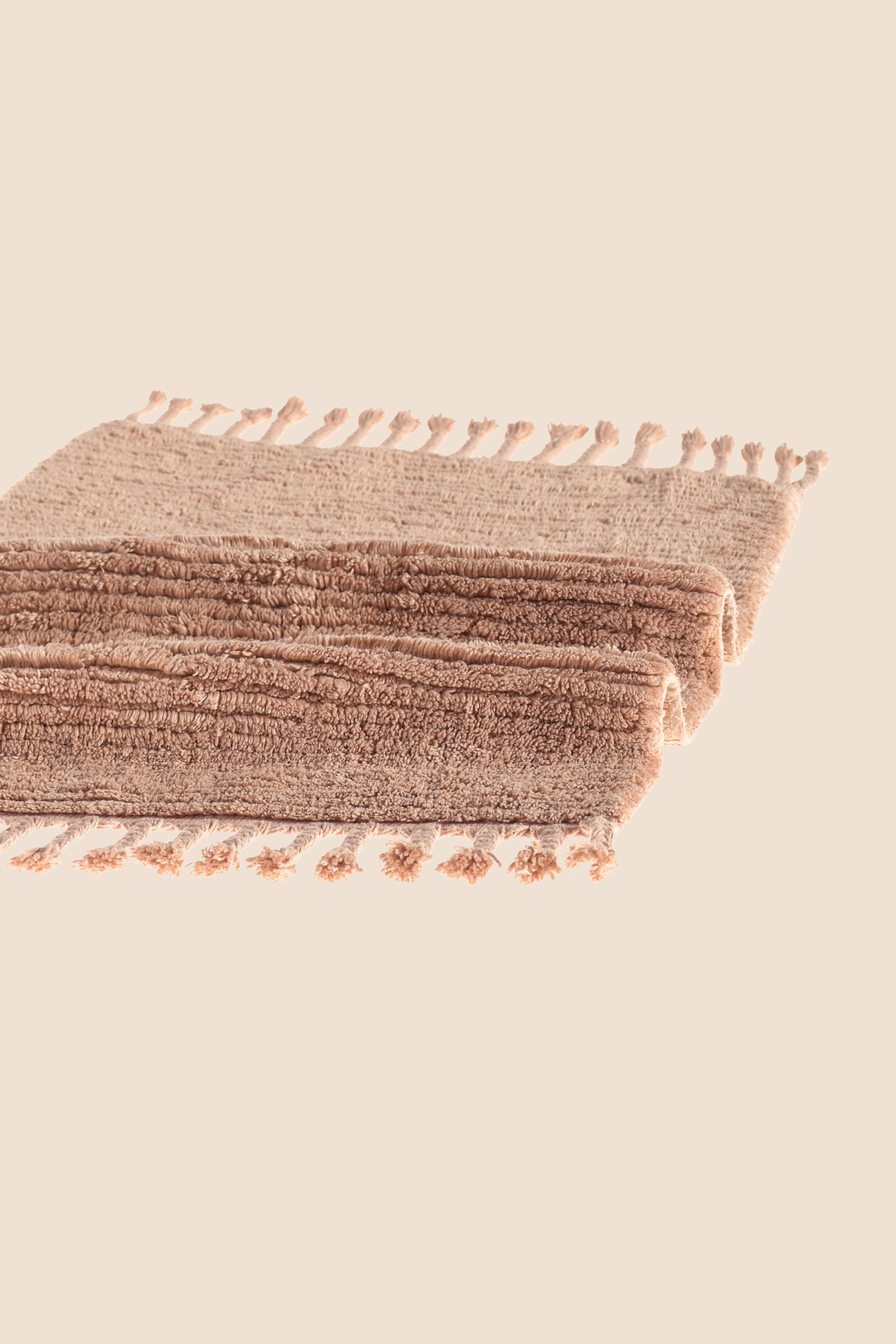 Belina 2'li Takım Bambu Banyo Paspası 40x60+60x90 Cm Karamel