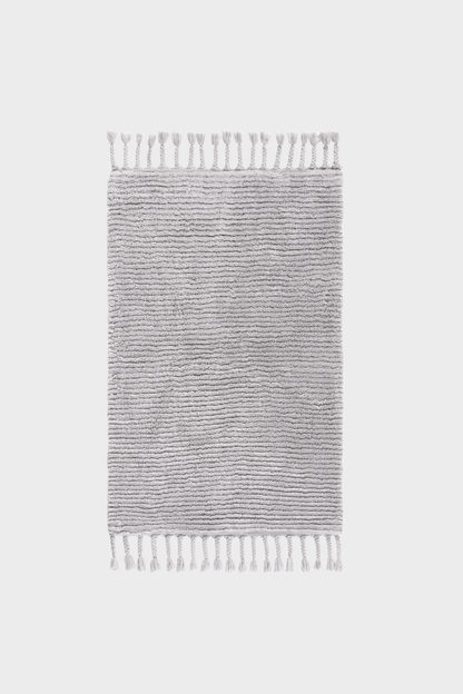 Belina Tekli Bambu Banyo Paspası 50x80 Cm Küllü Gri