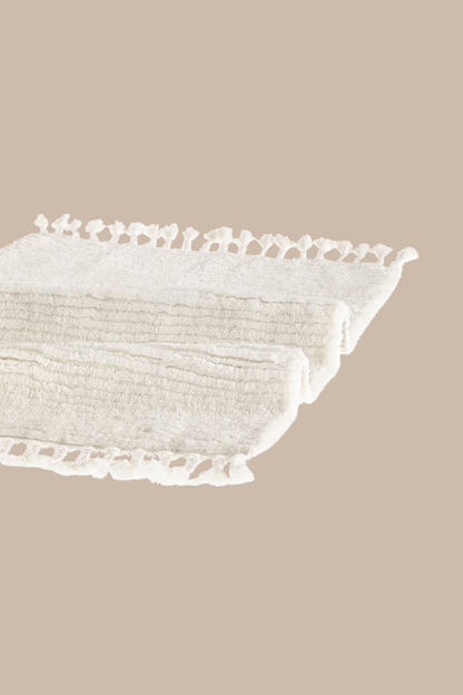 Belina Tekli Bambu Banyo Paspası 50x80 Cm Milk Ekru