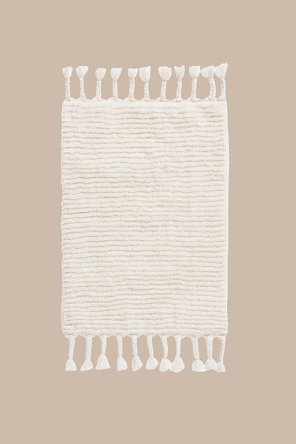 Belina Tekli Bambu Banyo Paspası 50x80 Cm Milk Ekru