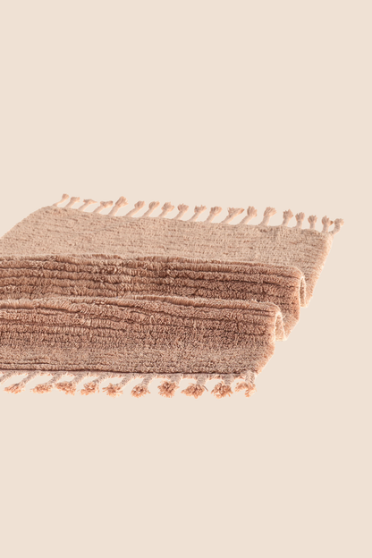 Belina Tekli Bambu Banyo Paspası 70x120 Cm Karamel