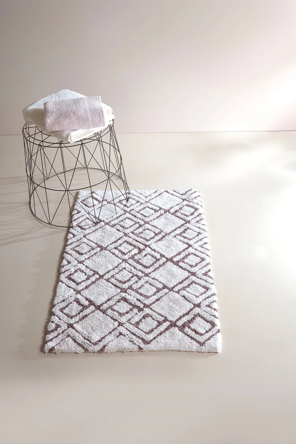 Cava Single Bath Mat 100% Cotton 70x110 Brown