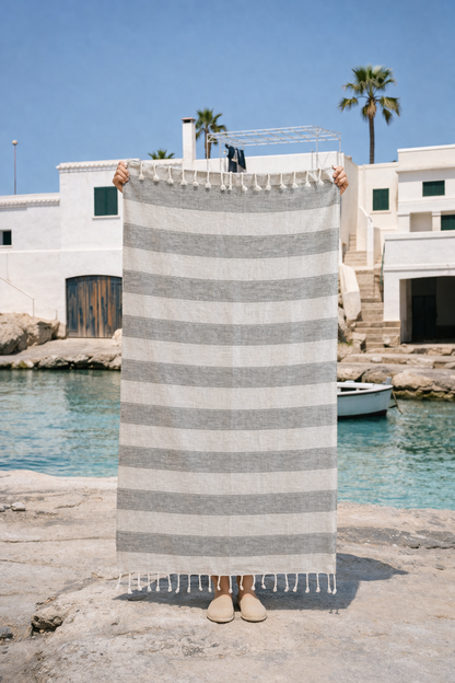 Aegean Peshtemal 90x170 Gray